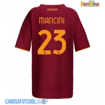 Camisa de time de futebol AS Roma Gianluca Mancini #23 Replicas 1º Equipamento Feminina 2025-26 Manga Curta